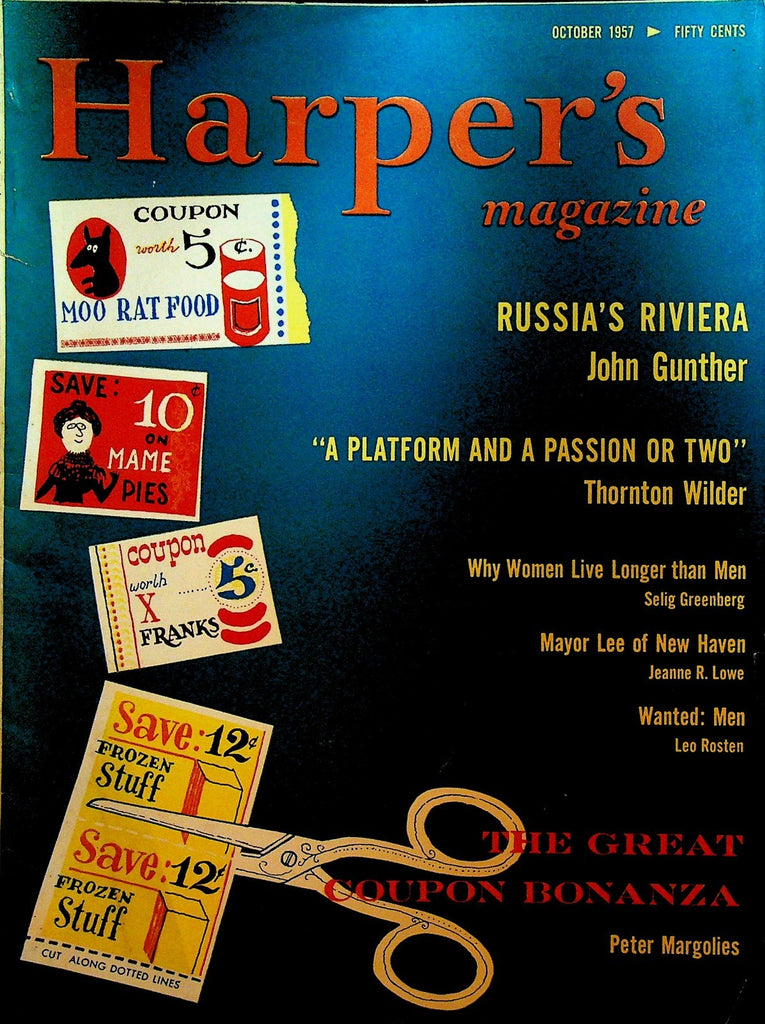 Harper's Magazine October 1957 Pinball Bourguiba Tunisia Ben Maddow0