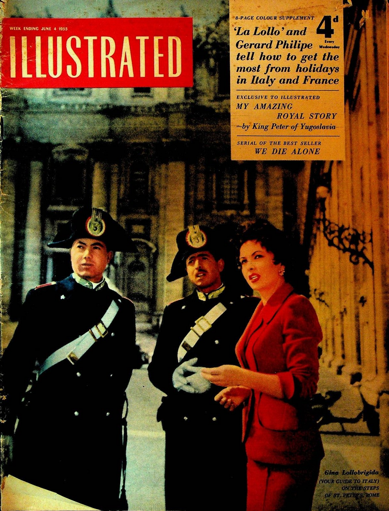 Illustrated Magazine June 4 1955 Gina Lollobrigida Gerard Philipe