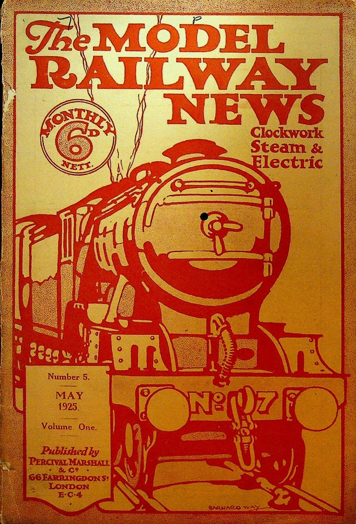 Model Railway News May 1925 Clockwork Steam & Electric Magazine0