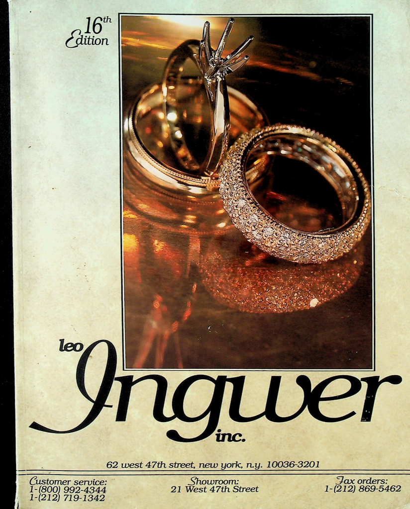 Leo Ingwer Catalog 16th Edition Pendants Rings Wedding Bands0
