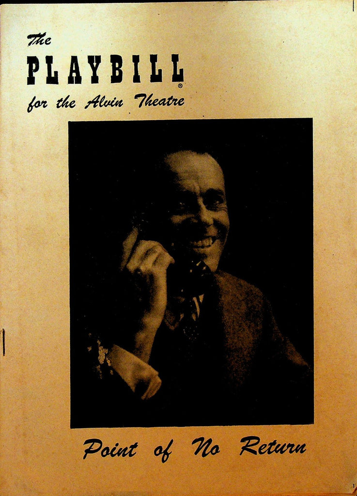 Point of No Return Playbill December 31 1951 Henry Fonda Frank Conroy0