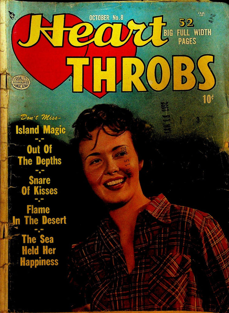 Heart Throbs 8 Quality Comics 1950 Golden Age Romance Comic0