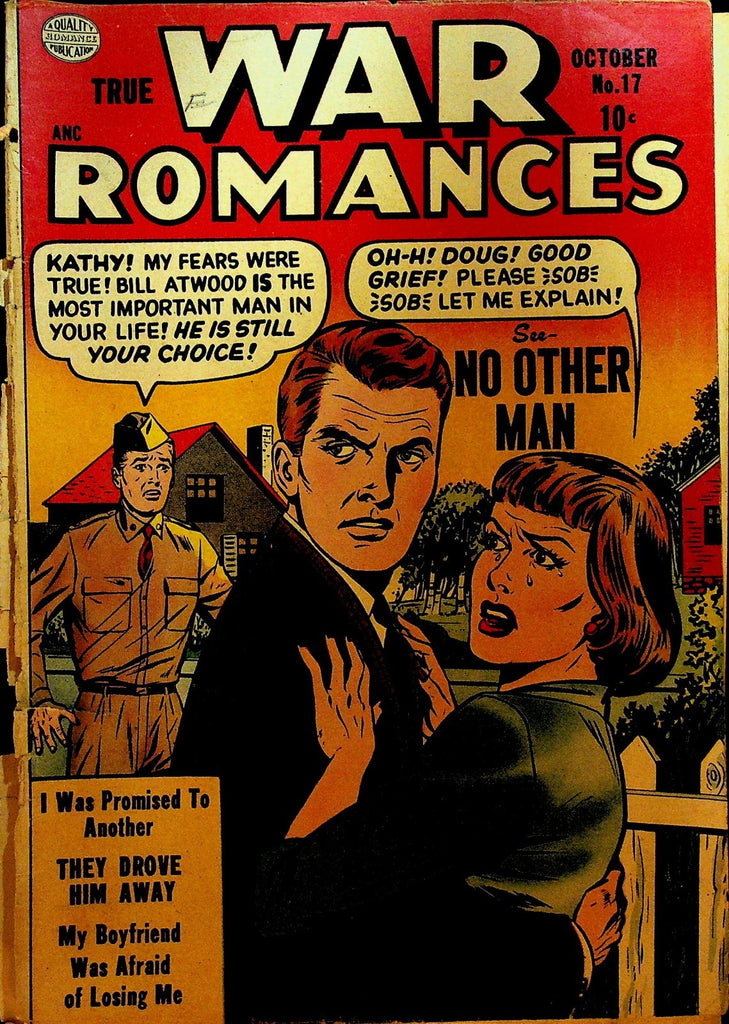 True War Romances 17 Quality Comics 1954 Golden Age Romance Comic0