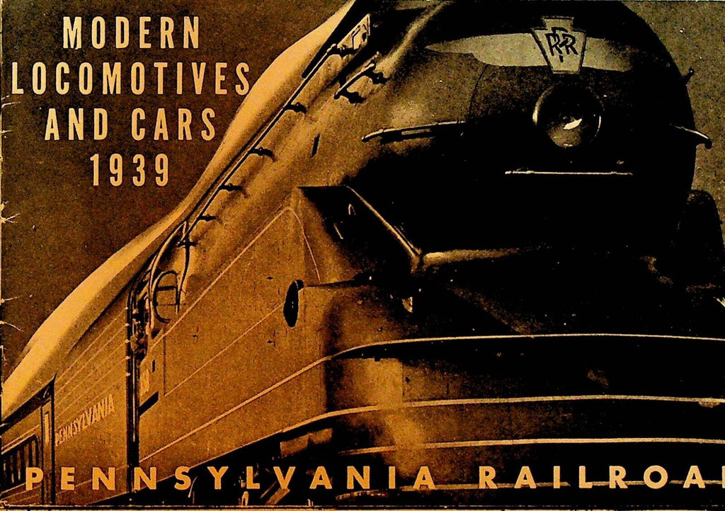 Pennsylvania Railroad Modern Locomotives & Cars 1939 Booklet Trains