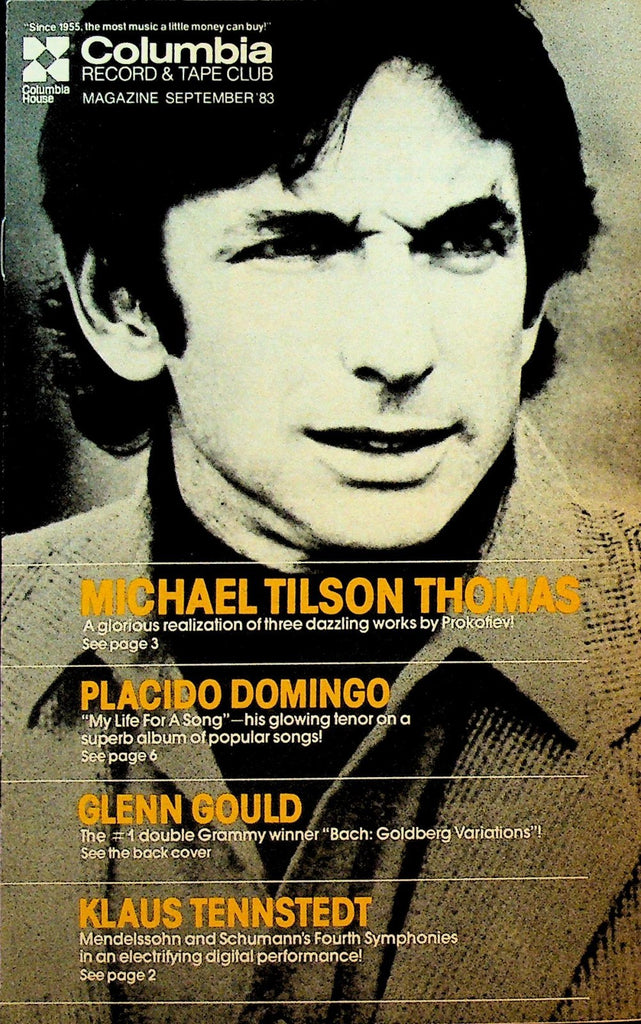 Columbia Record & Tape Club Catalog September 1983 Michael Tilson Thomas0