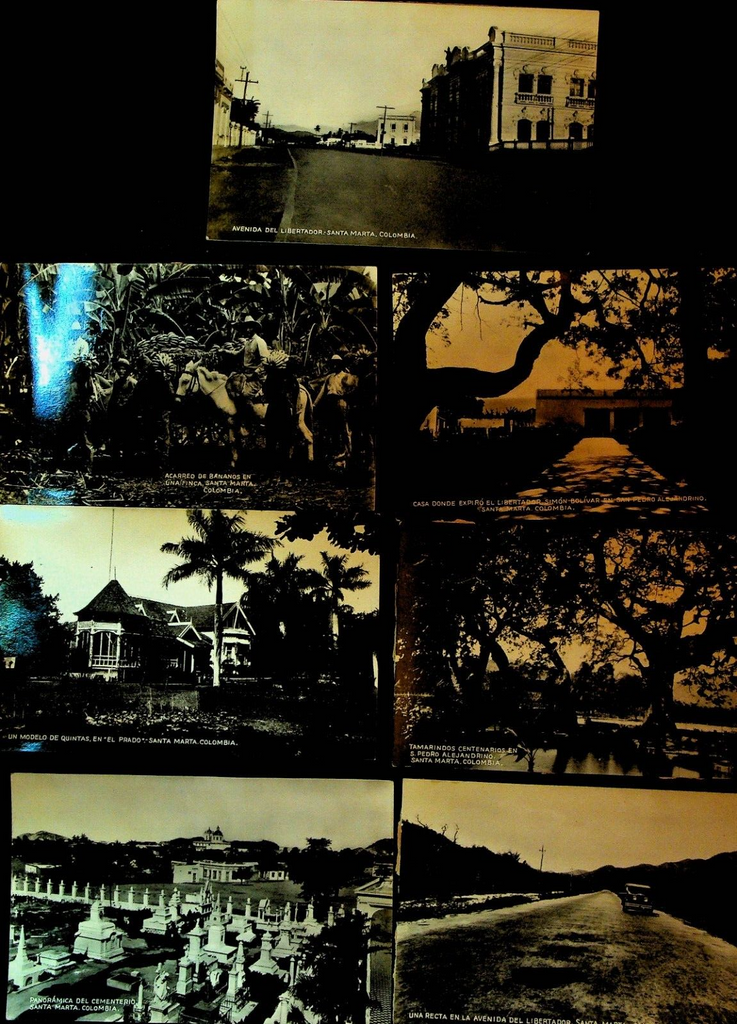 Santa Marta Columbia Postcard Lot of 7 Vintage