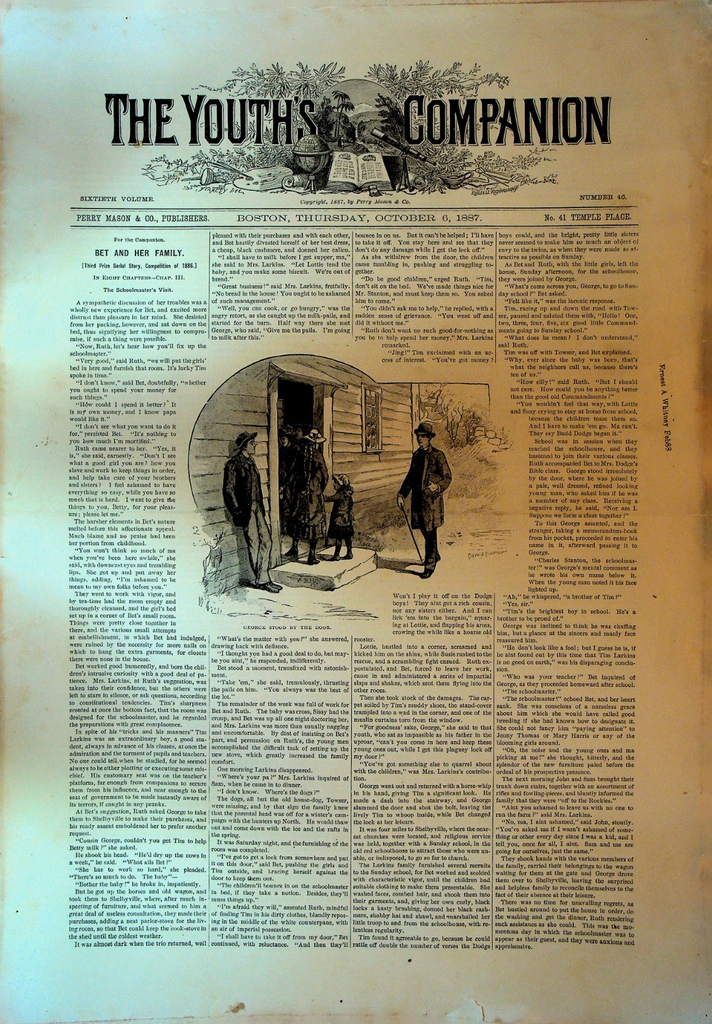 The Youth's Companion October 6 1887 Benjamin Brodie New Mexico Broncho0