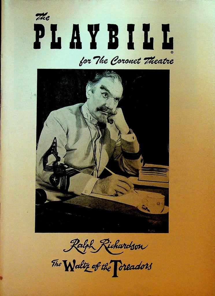 The Waltz of the Toreadors Playbill January 28 1957 Ralph Richardson0