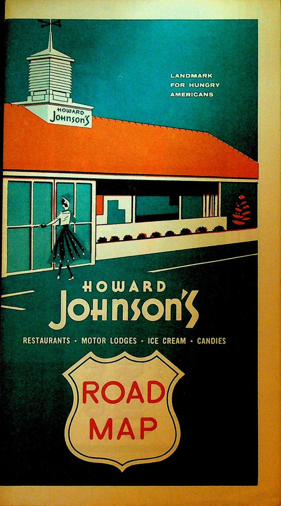 Howard Johnson's Road Map Southeastern United States 19590