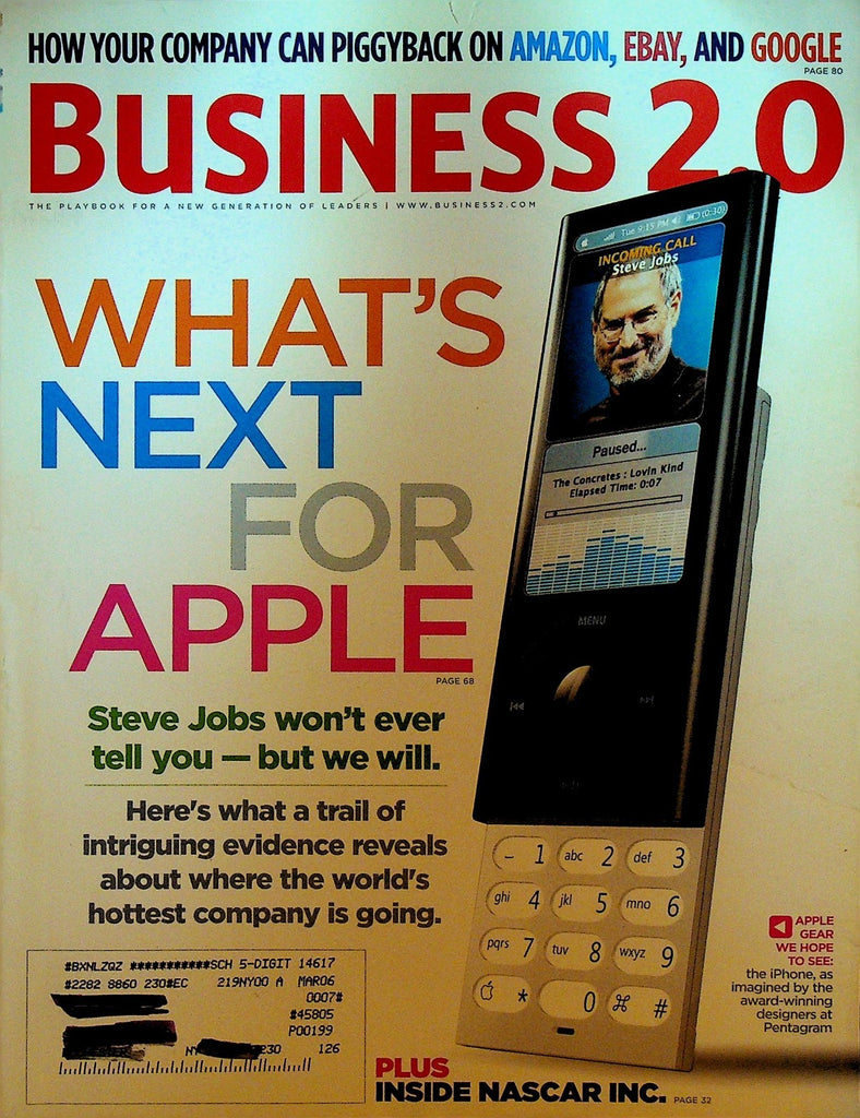 Business 2.0 Magazine April 2005 Apple Steve Jobs Michael Jordan NASCAR0