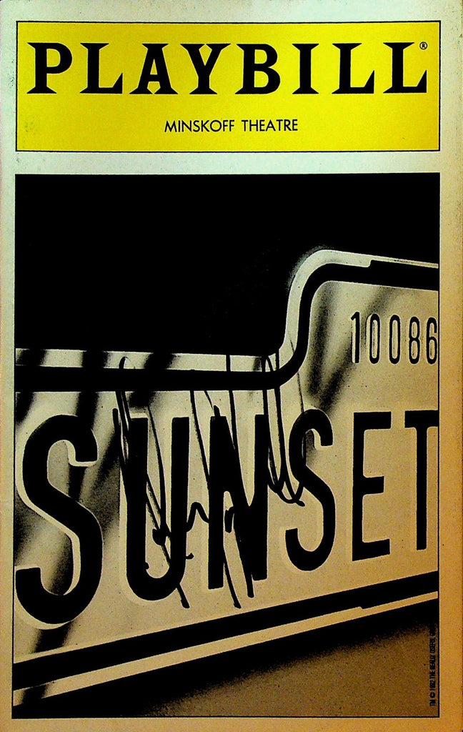 Sunset Boulevard Playbill April 1995 Glenn Close Alan Campbell Autographs0