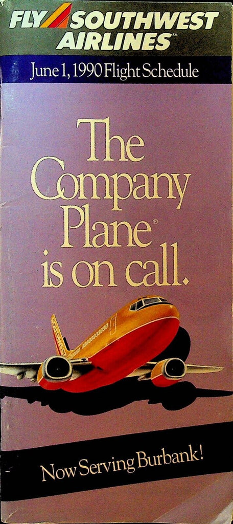 Southwest Airlines System Timetable June  1 1990