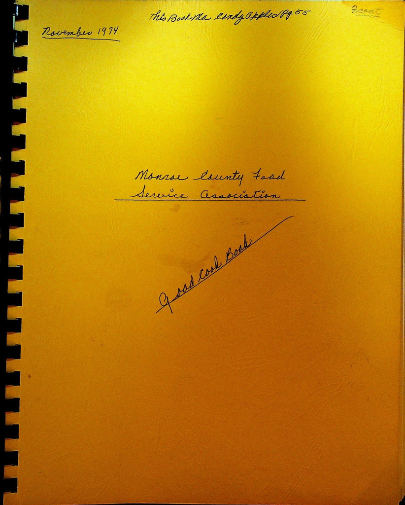 Monroe County NY Food Service Association Recipe Book 19740