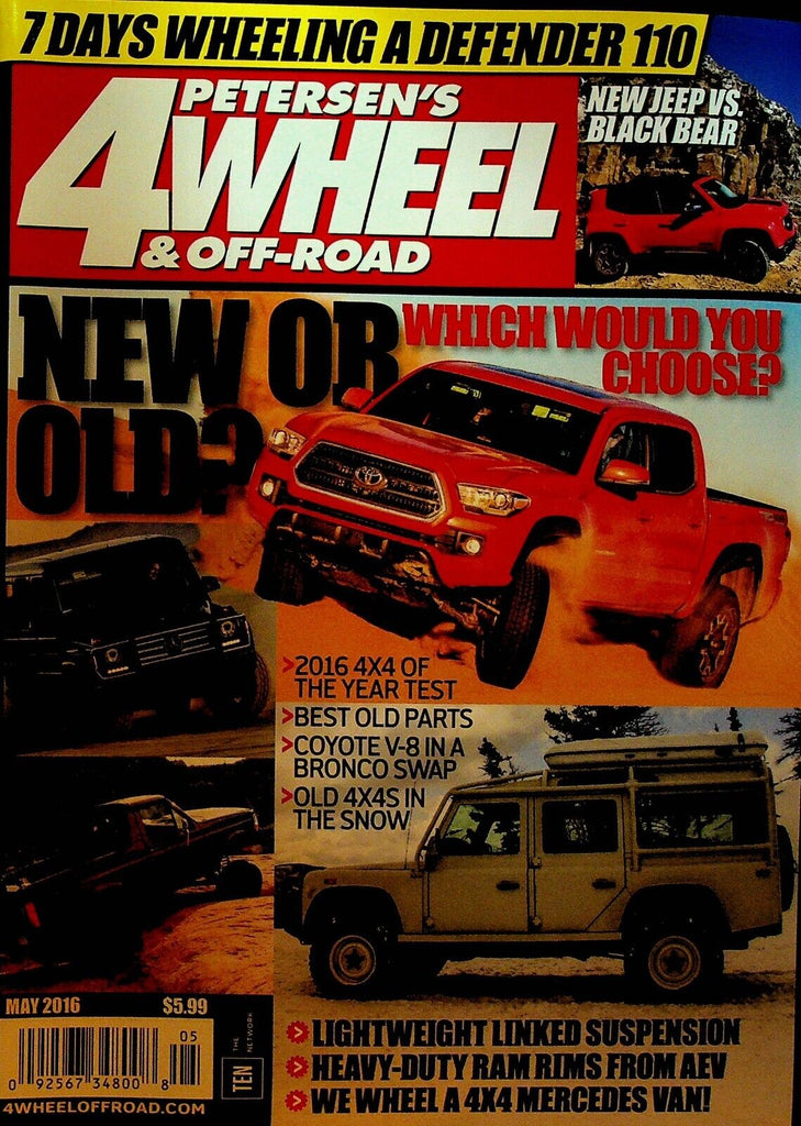 Petersen's 4Wheel & Off-Road Magazine May 2016 Ram 4x4 Bronco Jeep Toyota