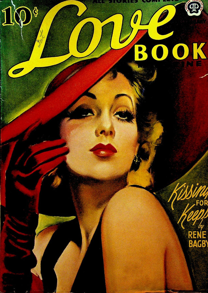 Love Book Magazine Pulp January 1942 Rene Bagby Vina Lawrence Val Newell0