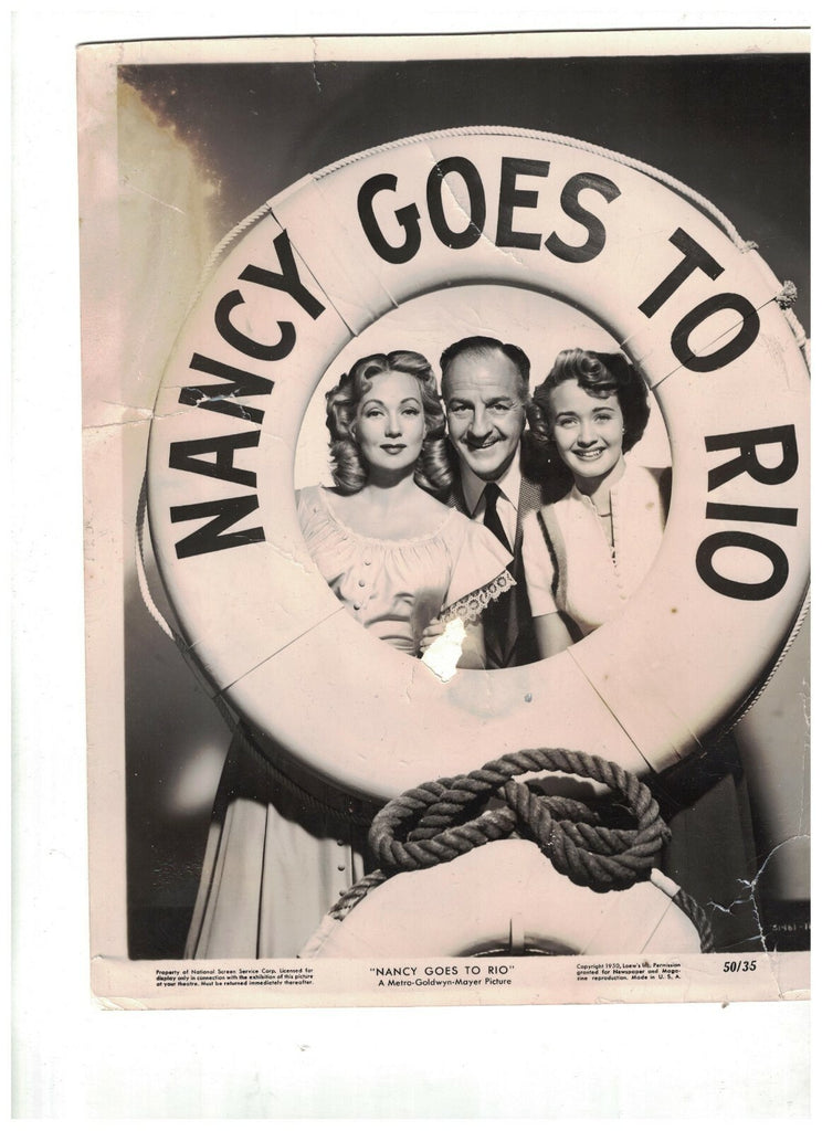 Nancy Goes to Rio 1950 MGM Studio Stills B/W Lot of 2 Jane Powell Ann Sothern0