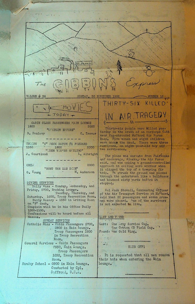 Gibbin's Express November 30 1952 US Army Soldier's Newsletter0