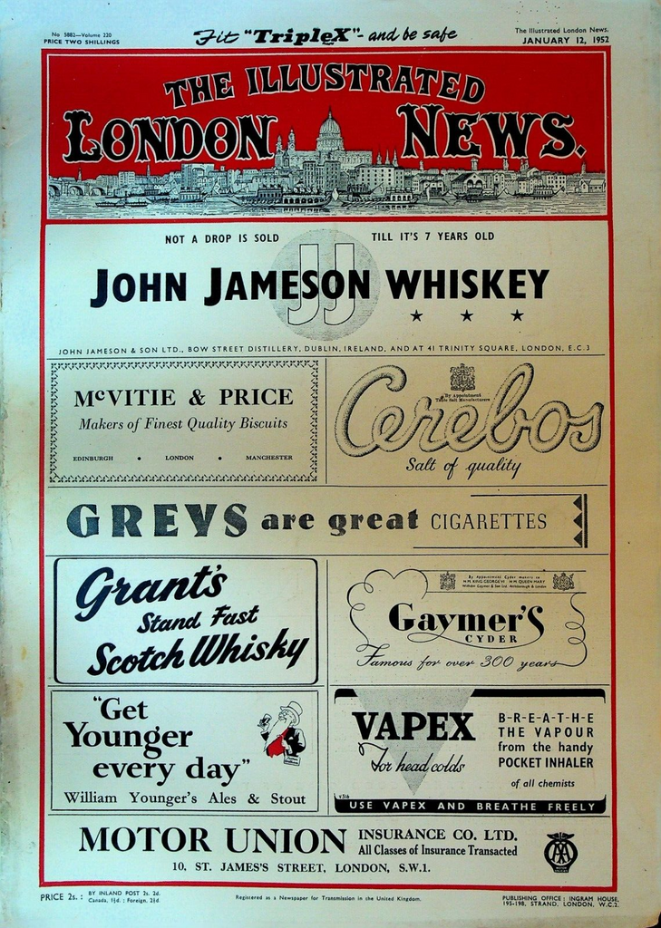 Illustrated London News January 12 1952 Flying Enterprise Centurion Tank