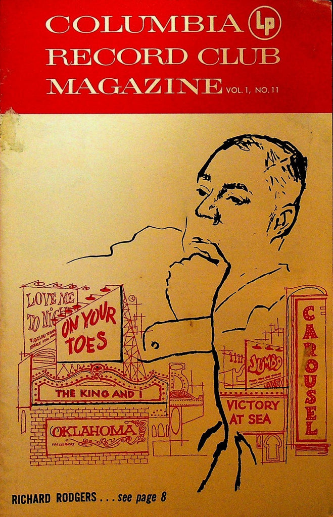Columbia House Record Club Magazine 1956 Vol 1 #11 Richard Rodgers Xavier Cugat0