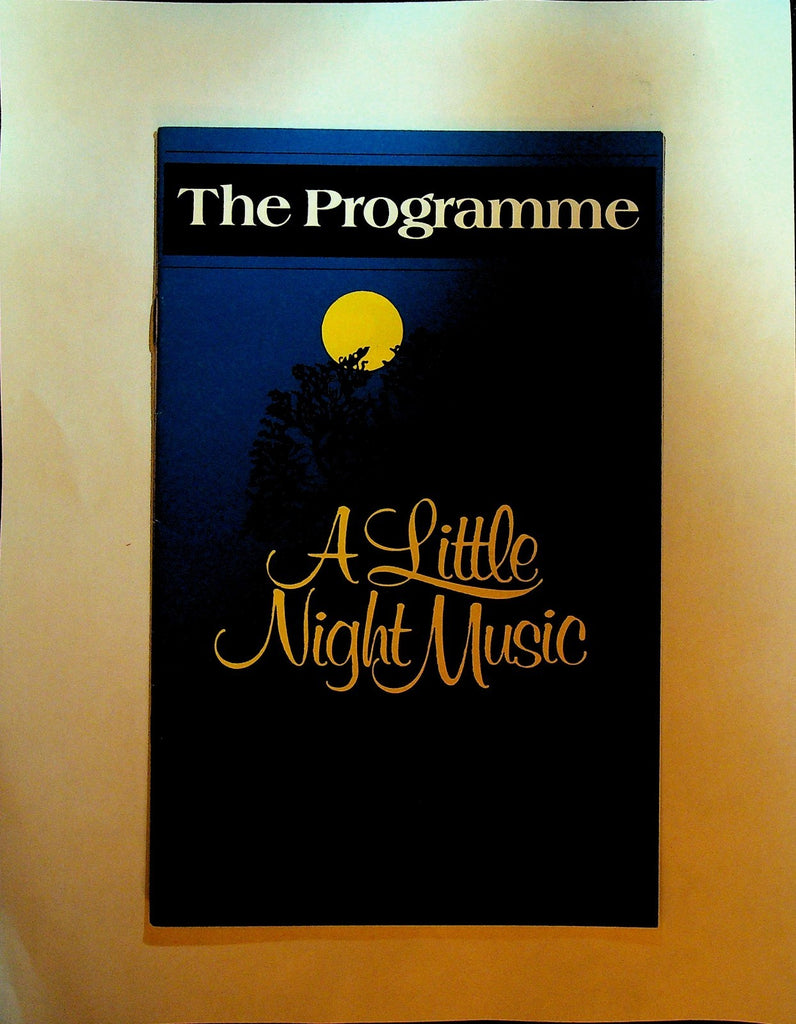 A Little Night Music Playbill December 1986 Walnut Street Theatre Company0