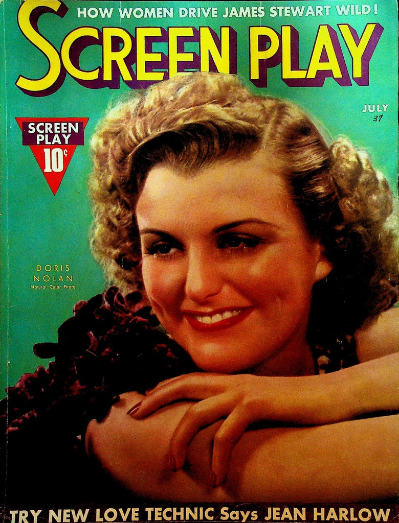 Screen Play Magazine July 1937 Jean Harlow Doris Nolan Ann Sothern Joel McCrea0