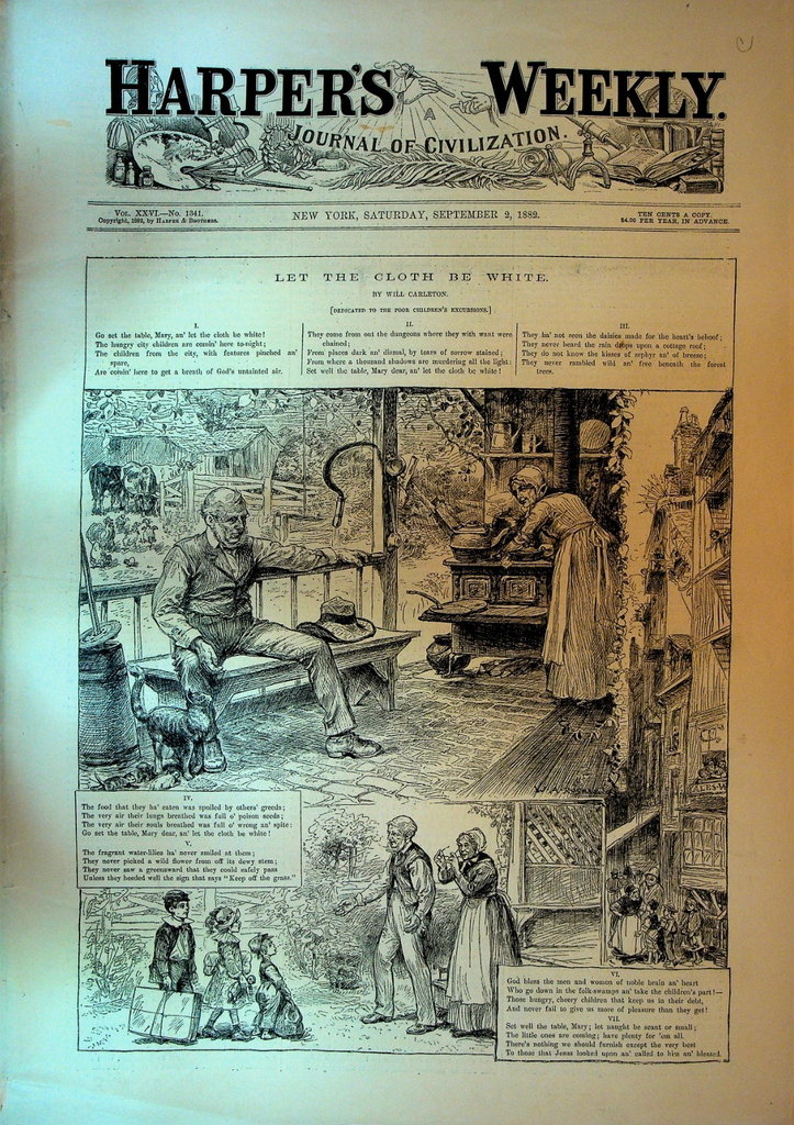 Harper's Weekly September 2 1882 Rockaway Beach Thomas Nast England Ireland0
