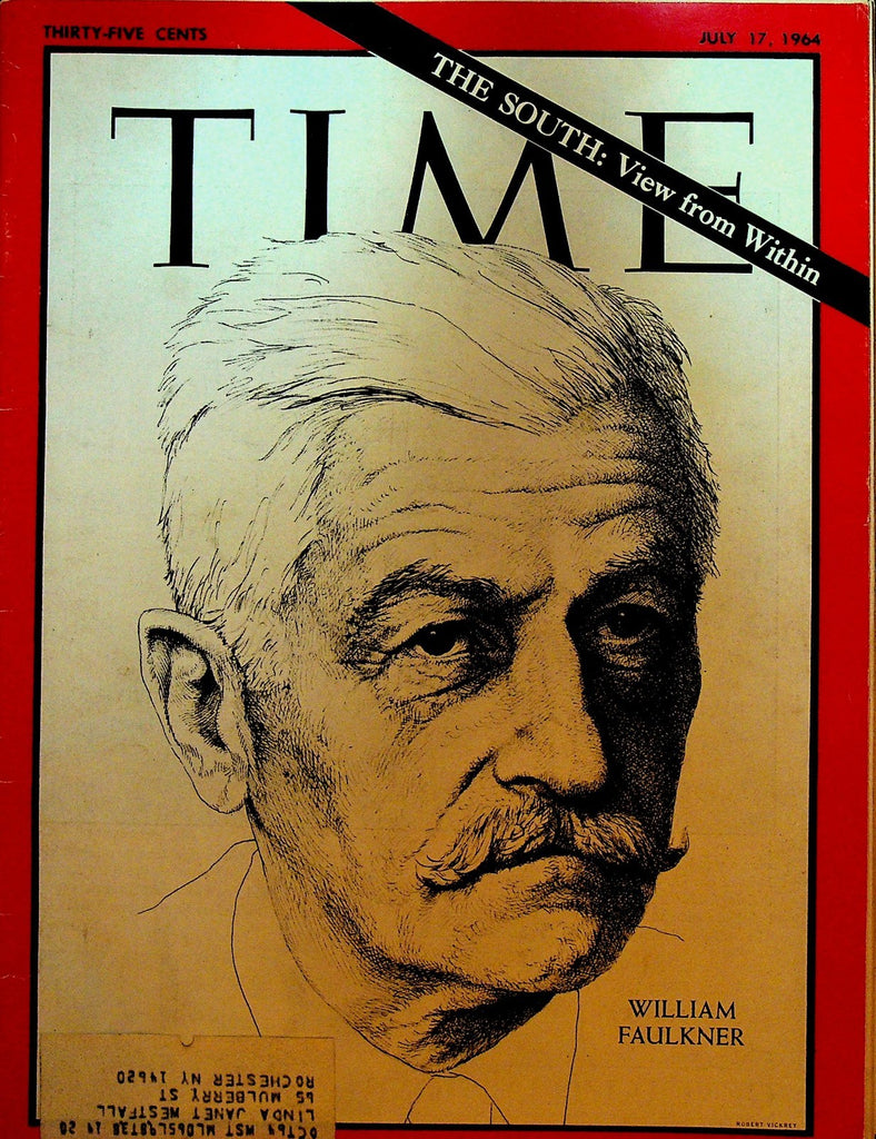 Time Magazine July 17 1964 William Faulkner Civil Rights Peter Sellers0