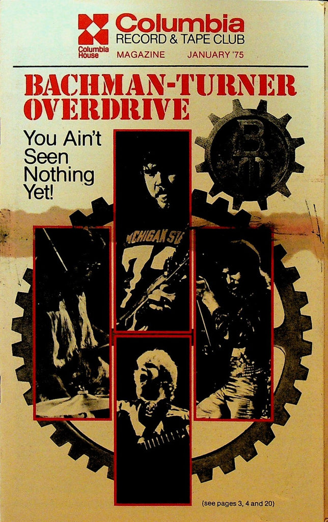 Columbia Record & Tape Club Catalog January 1975 Bachman Turner Overdrive0