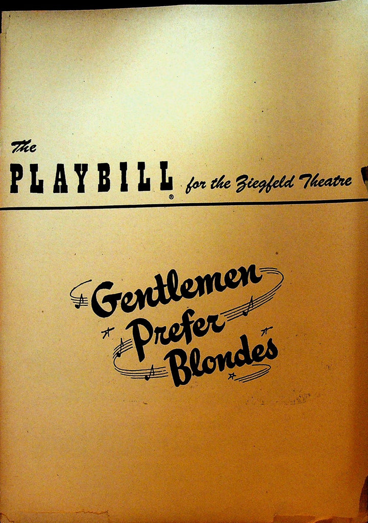 Gentlemen Prefer Blondes Playbill September 10 1951 Carol Channing0
