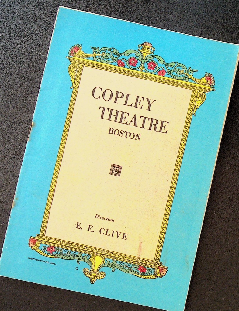 The Bellamy Trial Playbill October 15 1928 Copley Theatre Charles Romano0