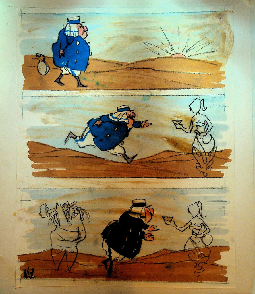 French Foreign Legion Desert Wife Axe Original Art Herb Herbert Leopold0