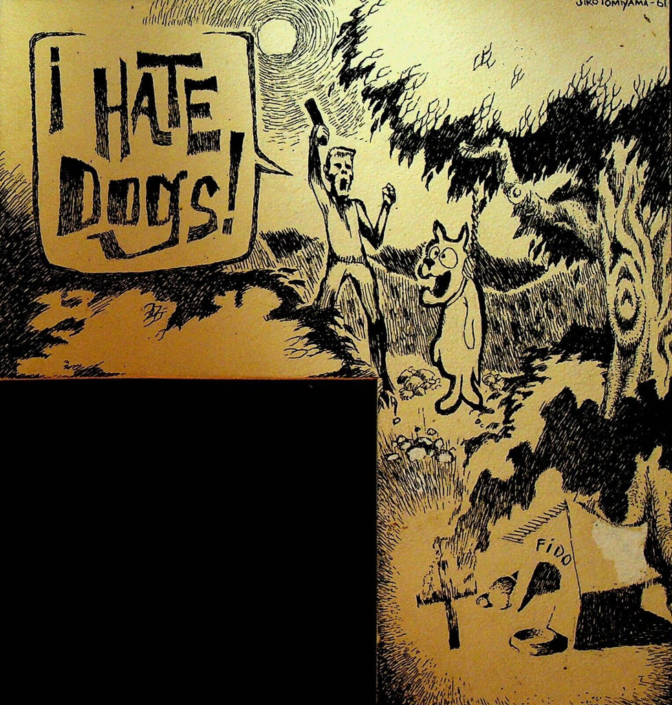Jiro Tomiyama Original Art I Hate Dogs 1961
