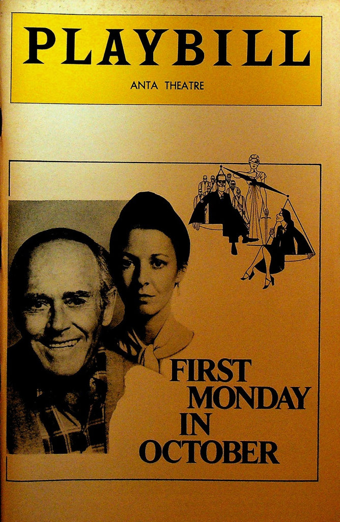 First Monday in October Playbill November 1978 Henry Fonda Jane Alexander0