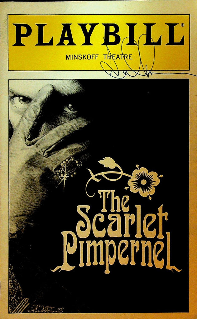 The Scarlet Pimpernel Playbill August 1998 Douglas Sills Autograph Signed0