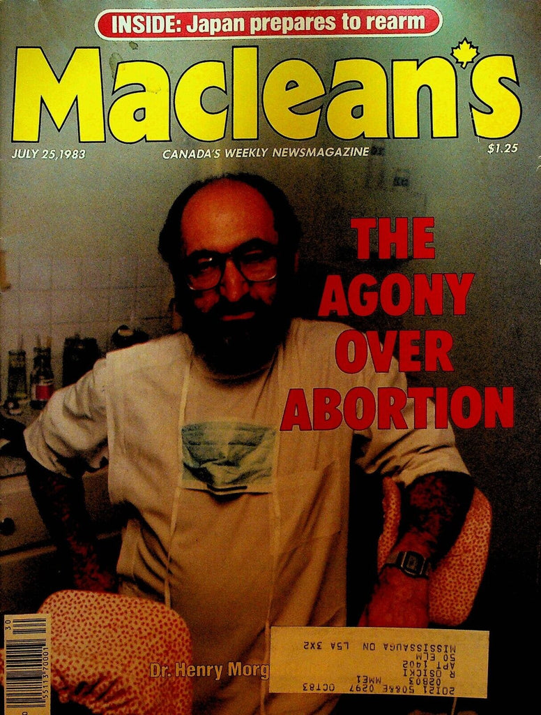 Maclean's Magazine July 25 1983 John Travolta Johnny Cash Video Games Abortion