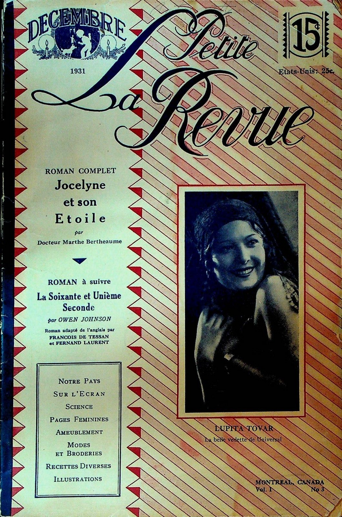 La Petite Revue December 1931 Lupita Tovar Antoine Godeau John Boles Sidney Fox