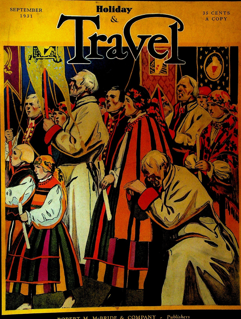 Travel Magazine September 1931 Den Pasar Bali Dancers Madame Tussaud Wax Museum0