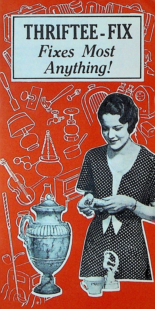Thriftee-Fix Fixes Most Anything Brochure Elkhart Indiana Laboratories 1930s0