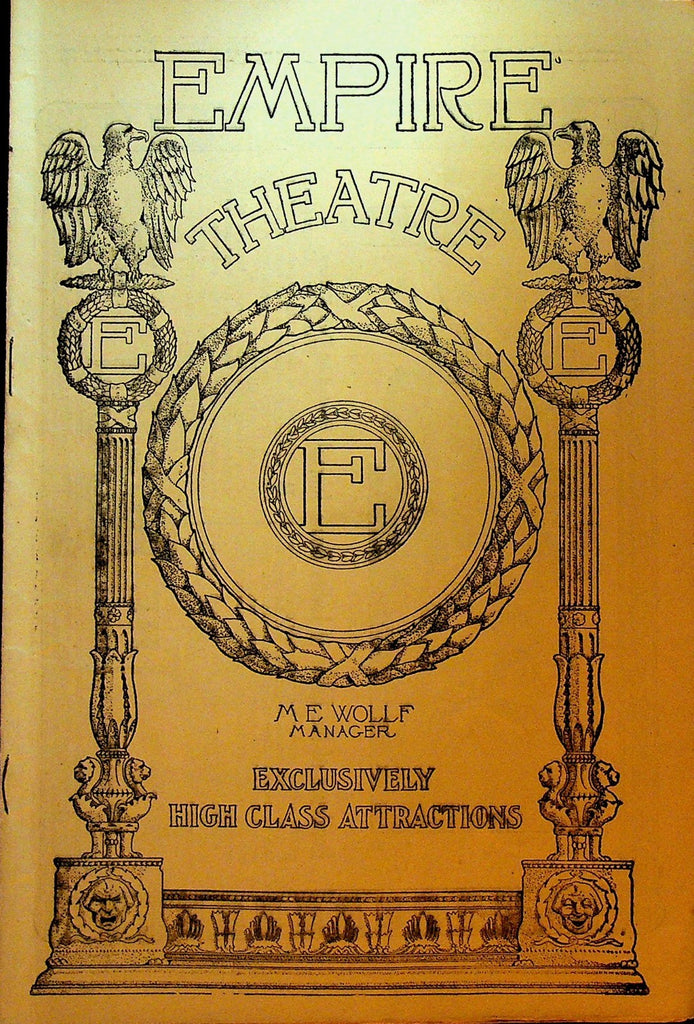 The Little Minister Playbill May 18 1914 Grand Theatre Syracuse Helen Dahl0