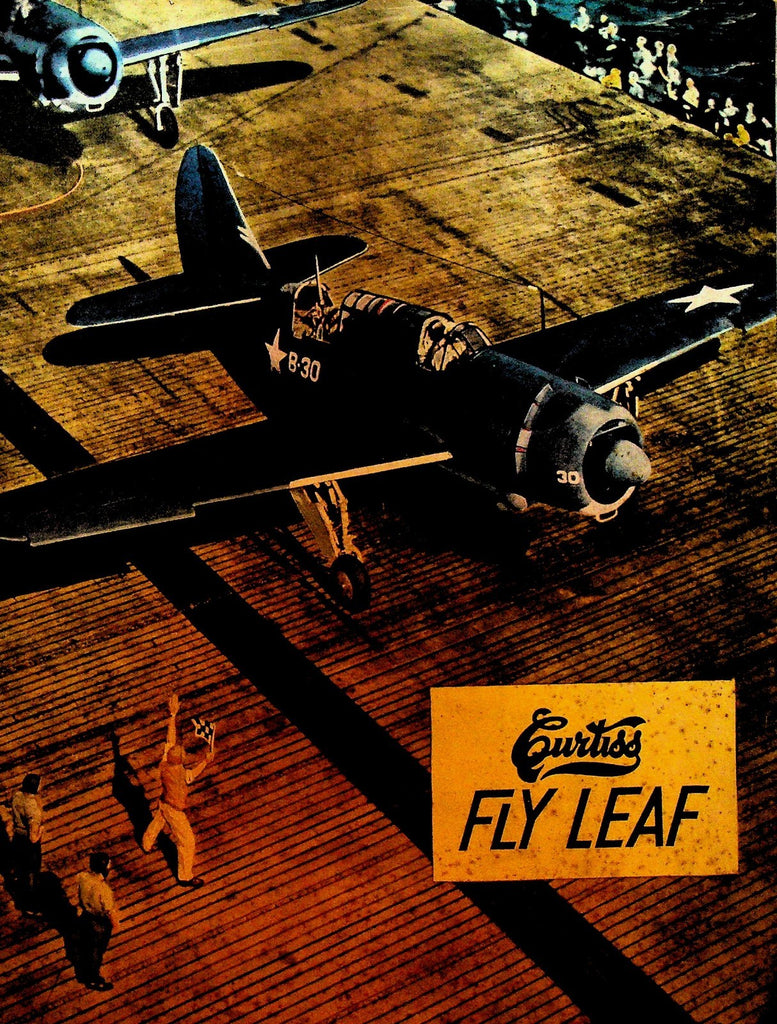 Curtiss Fly Leaf Magazine January 1944 WWII Planes Raymond Blaylock0