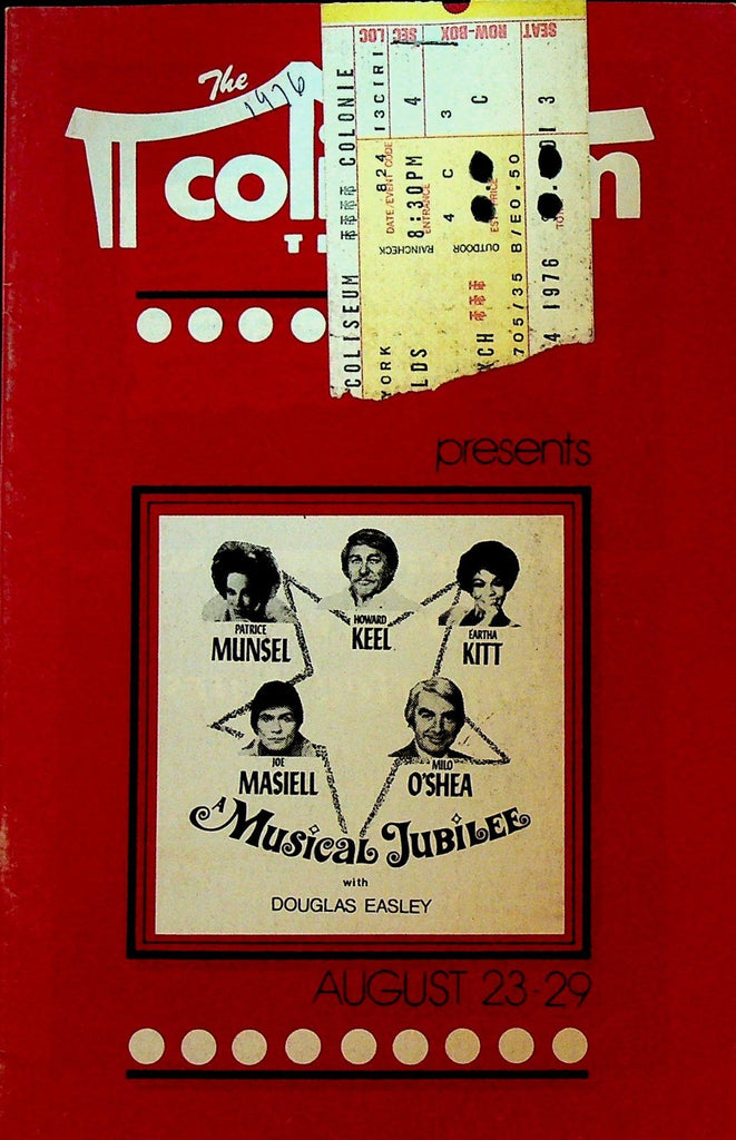 Musical Jubilee Program 1976 Eartha Kitt Howard Keel Patrice Munsel Joe Masiell0