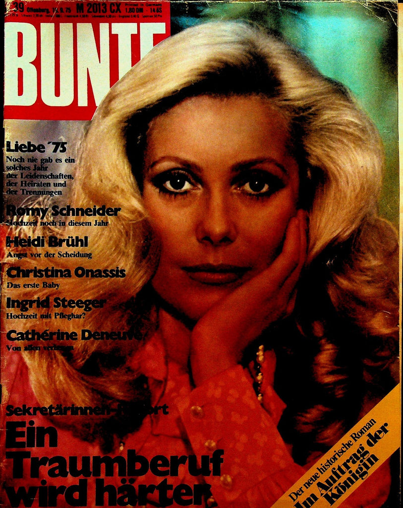 Bunte Magazine September 16 1975 Romy Schneider Catherine Deneuve Heidi Bruhl0