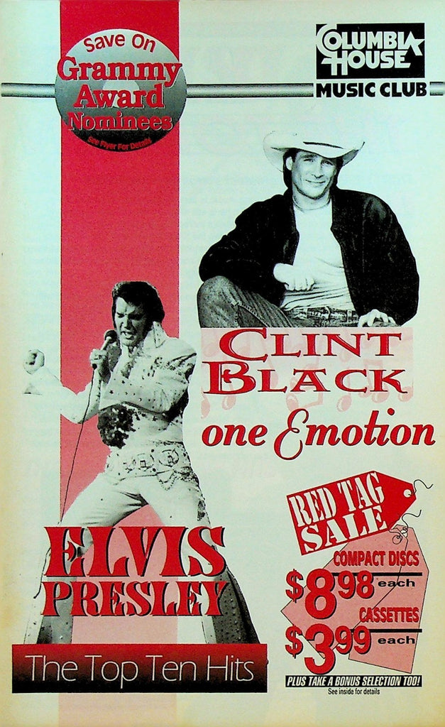 Columbia House Music Club Catalog 1994 Clint Black Elvis Presley0