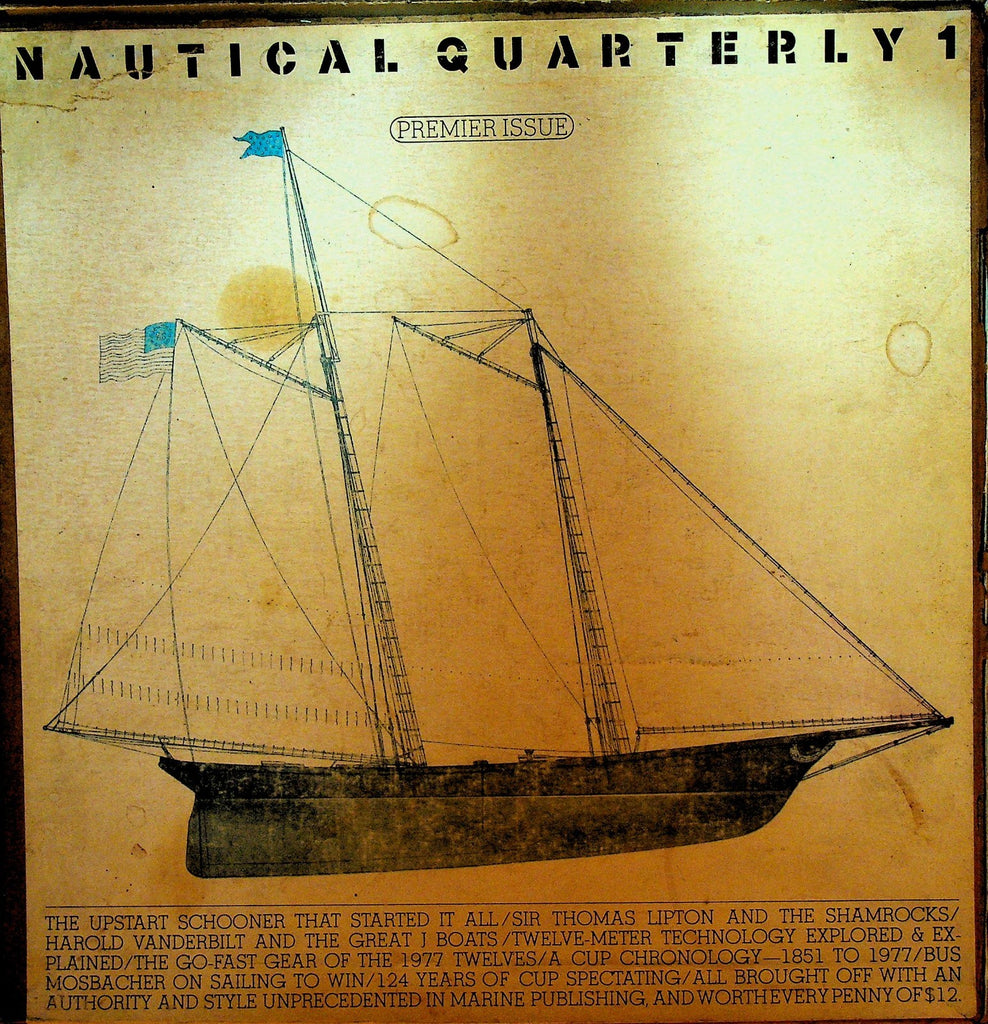 Nautical Quarterly FIRST ISSUE 1977 Harold Vanderbilt Sir Thomas Lipton0