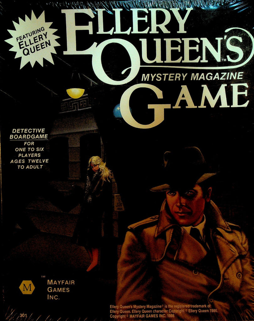 Ellery Queen's Mystery Magazine Board Game Sealed Mayfair 19860