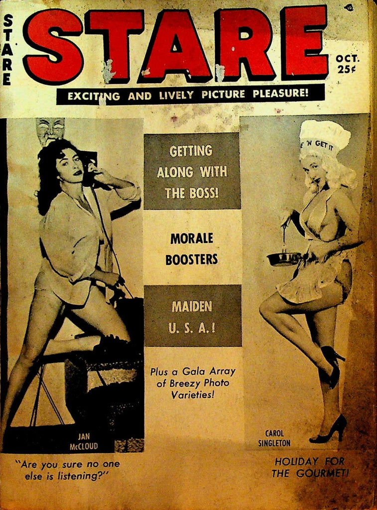 Stare Magazine October 1955 Pin-Up Cheesecake Betty Page Tempest Storm0
