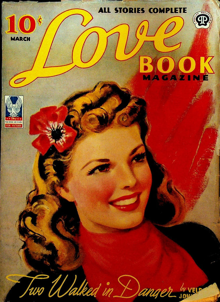 Love Book Magazine Pulp March 1943 Velda Johnston Helen Klarman Val Newell0