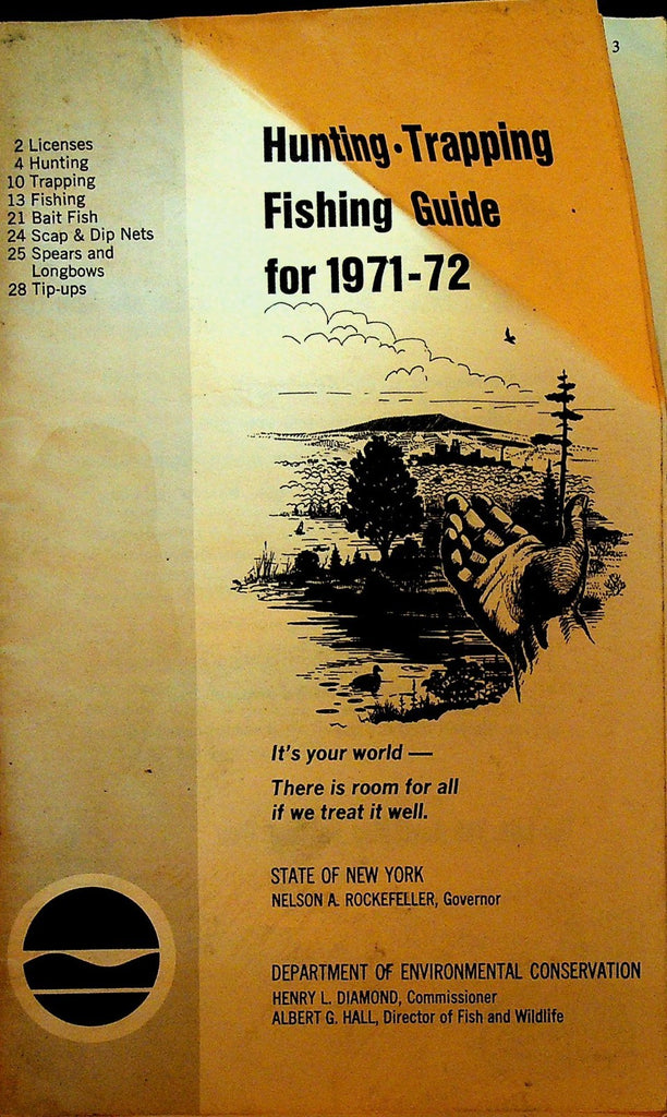 Hunting Trapping Fishing Guide 1971 New York Department of Conservation0