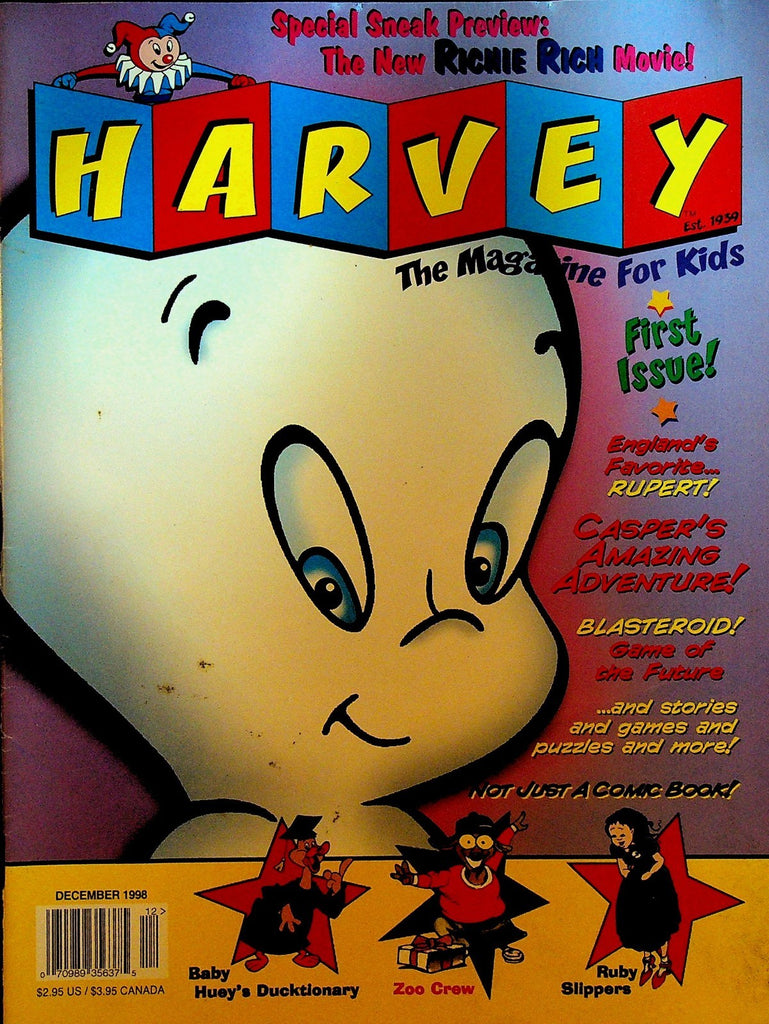 Harvey Comics Magazine #1 1998 Casper Richie Rich Baby Huey0