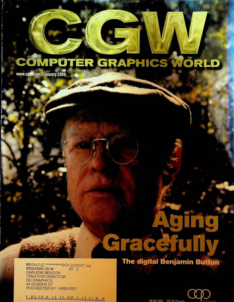 CGW Computer Graphics World Magazine January 2009 Benjamin Button Despereaux